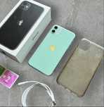 Iphone 11 green stan bardzo dobry pelny zestaw 64 gb okazja