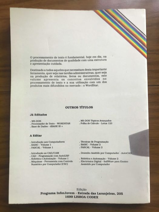 Livro Wordstar Processador de Texto - envio incluído