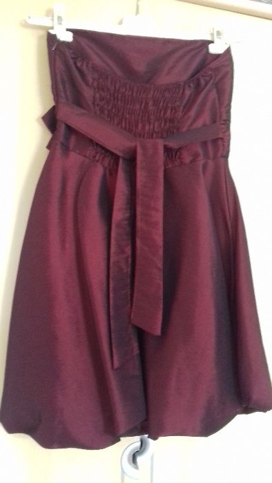 Vestido festa bordeaux S
