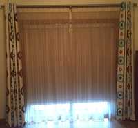 Conjunto de cortinas para varão