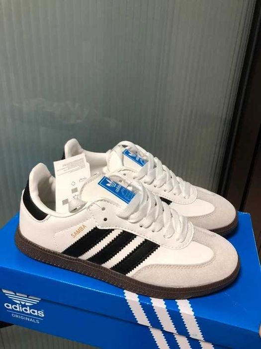 Buty Trampk Adidas_Samba_Vegan_White_Gum R.39