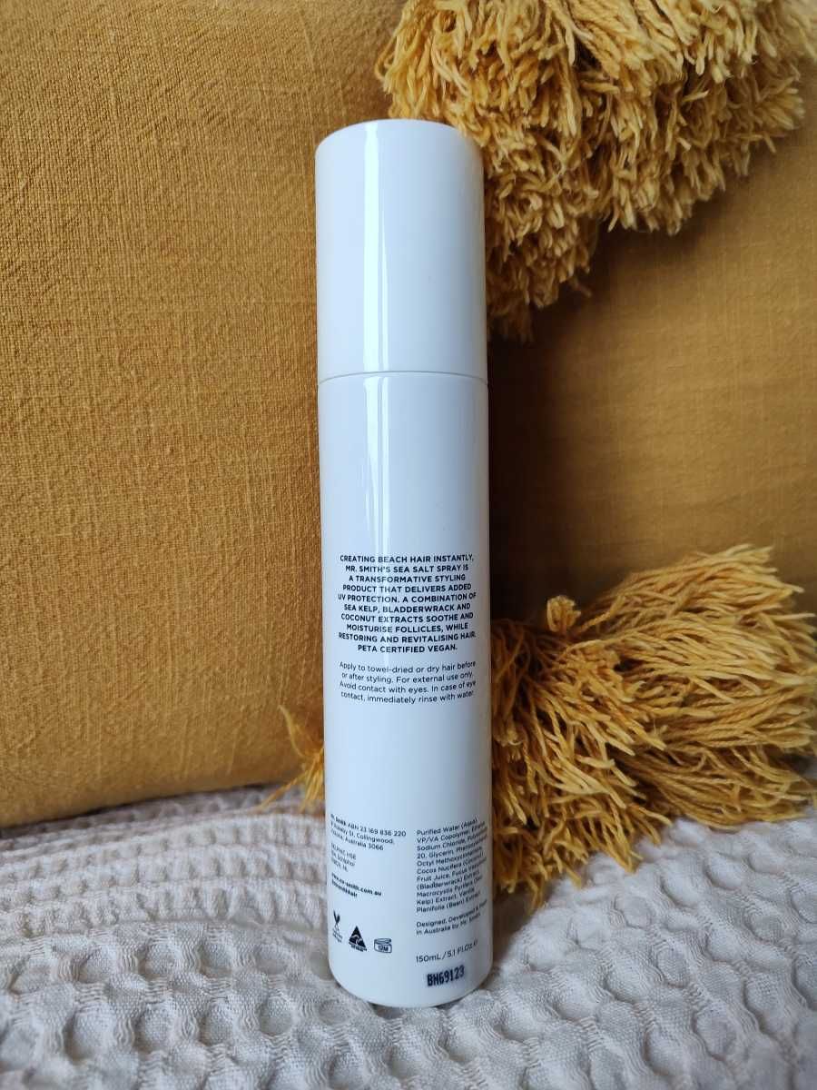Mr. Smith Sea Salt Spray z solą morską 150 ml - stylizacja włosów