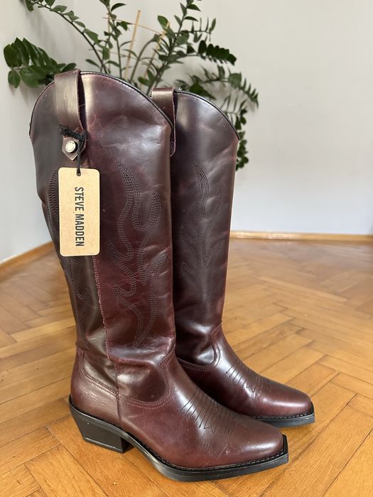 Nowe kozaki skóra naturalna r. 37 Steve Madden