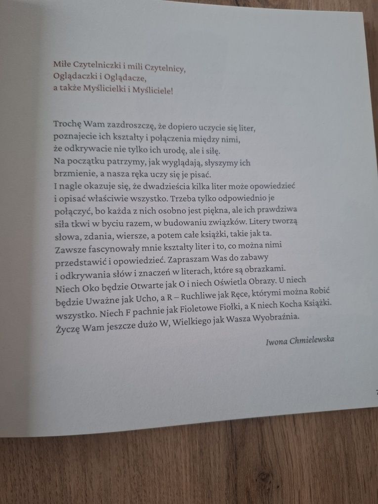 Nowa książka Pierwsze abecadło