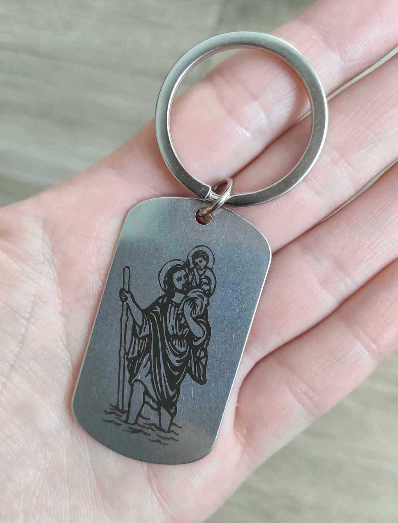 Brelok do kluczy Święty Krzysztof Patron Kierowców