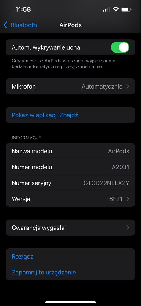 AirPods słuchawki