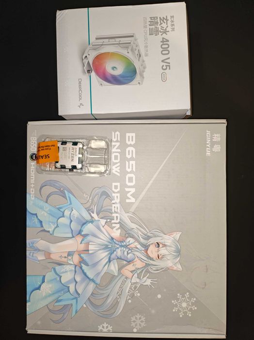 AM5 B650M Snow Dream| AMD Ryzen 5 7500f|кулер комплект