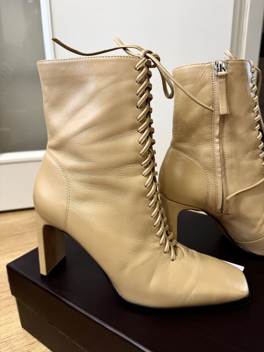 Ботинки ботильйони ZARA шкіряні кожа 38