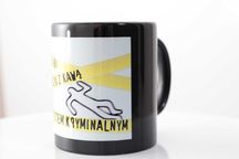 Kubek ceramiczny dla fana kryminałów - wyprzedaż, tylko 5zł