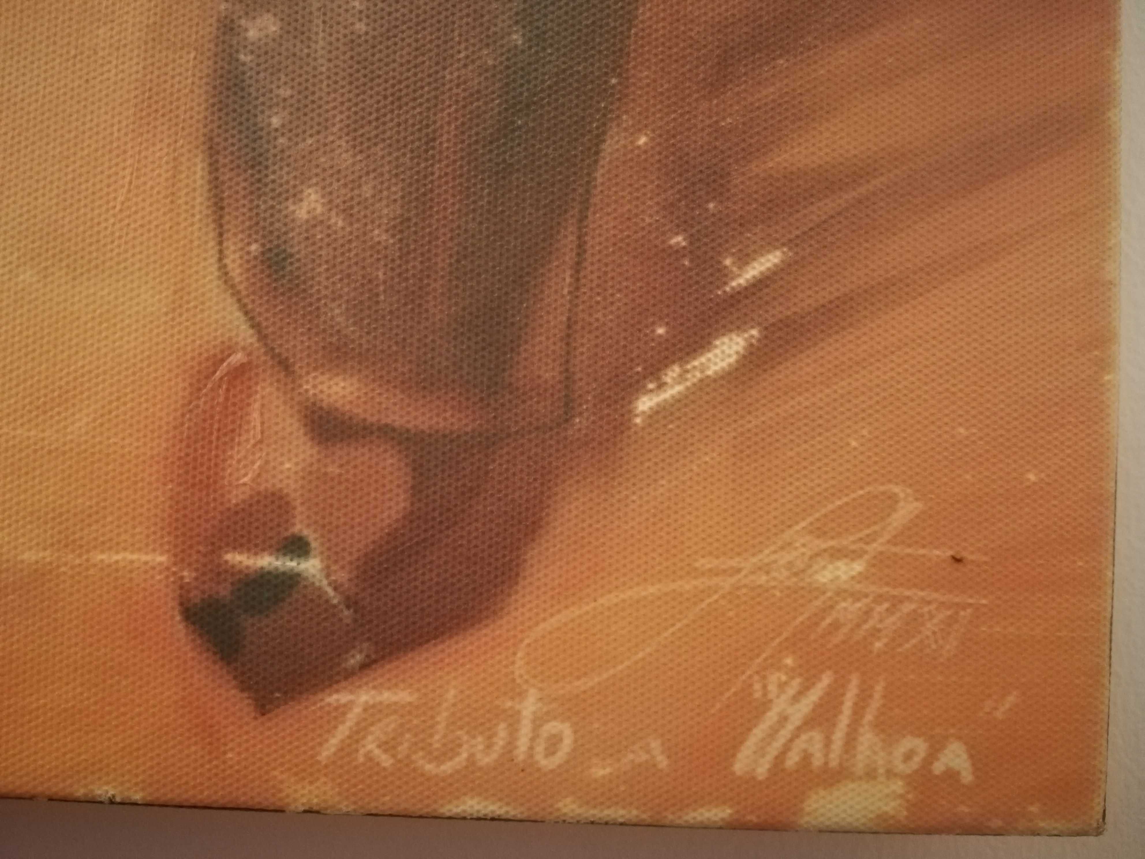 Quadro aguarela "Tributo a Malhoa"