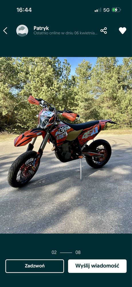 KTM Exc 450 supermoto