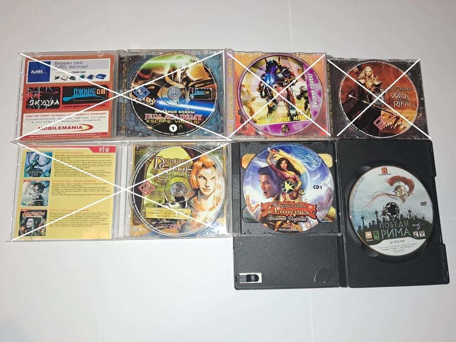 Игры на ПК PC Games CD-диски для ПК pc. Цена за все