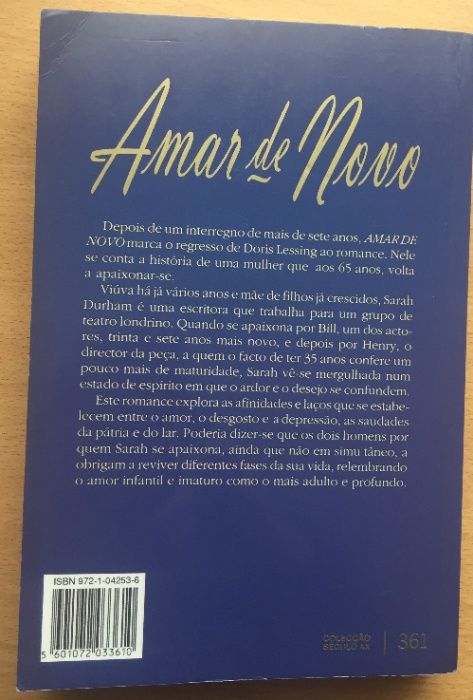 Amar de Novo - Doris Lessing