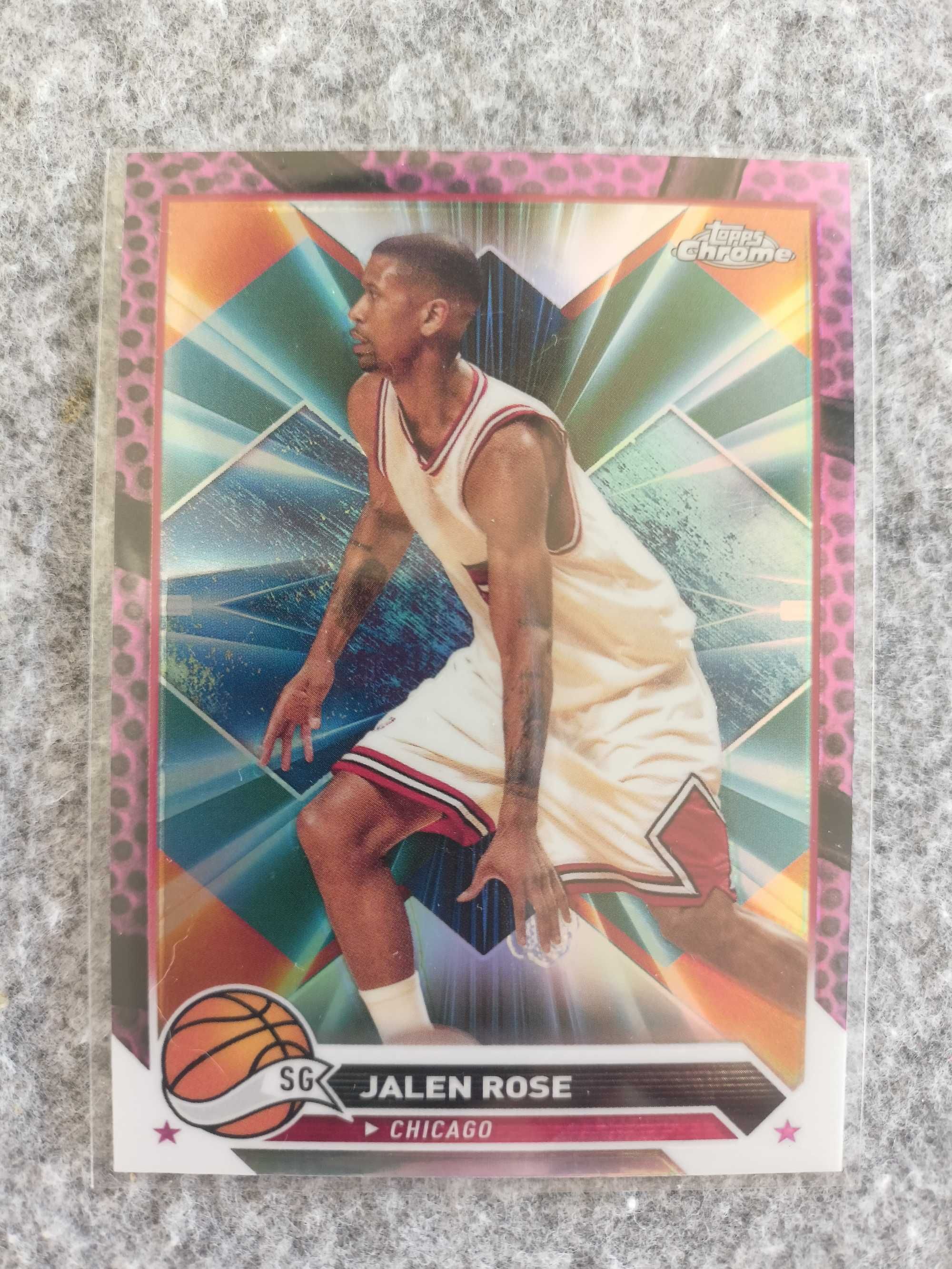 Karta NBA 2023-24 Topps Chrome Pink Basketball Refractor Jalen Rose