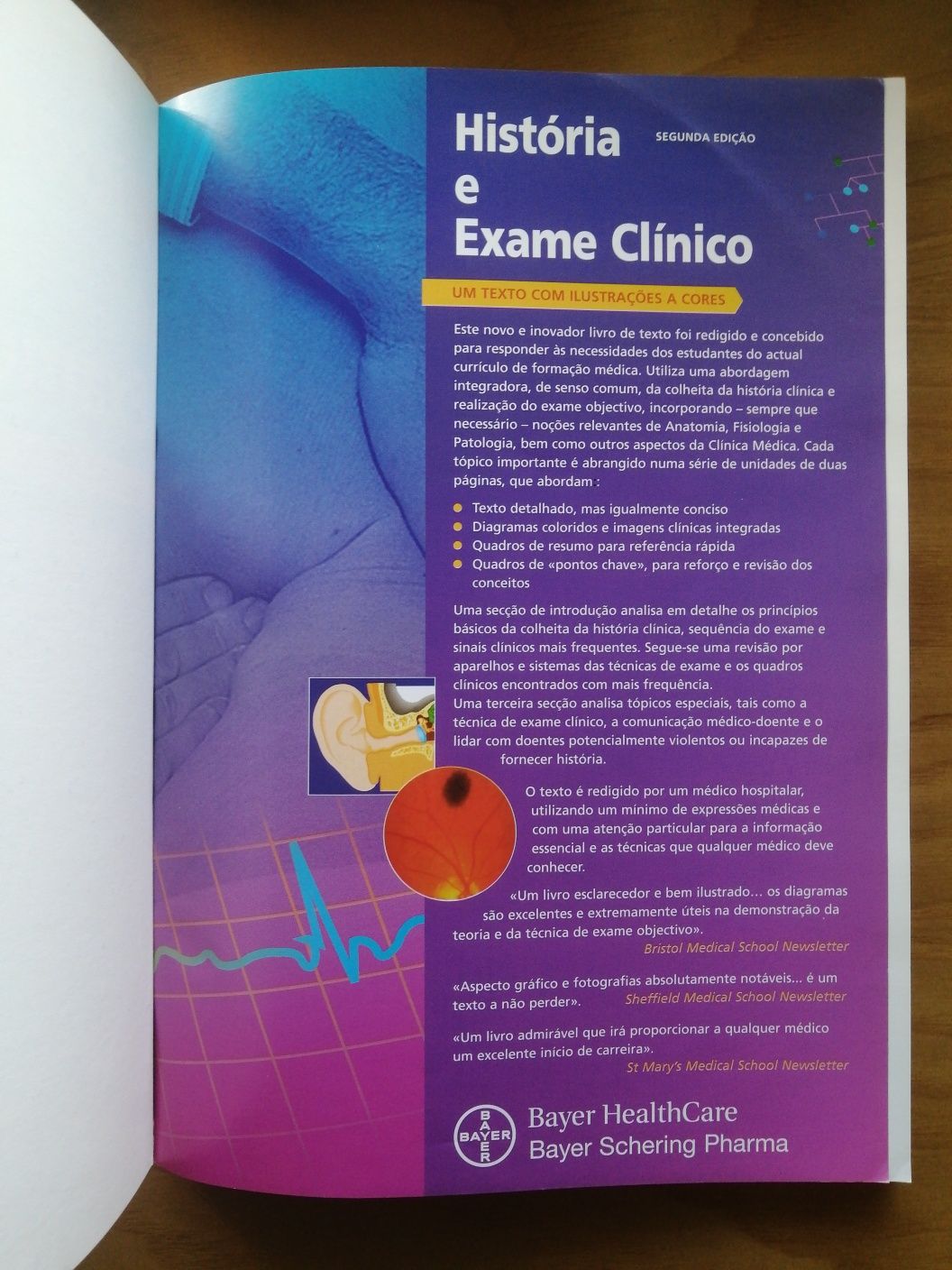 História e exame clínico. PD Welsby. Medicina; Semiologia