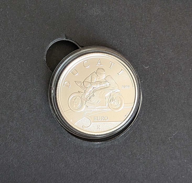 moeda prata 2024 Italia Ducati - Panigale V4
