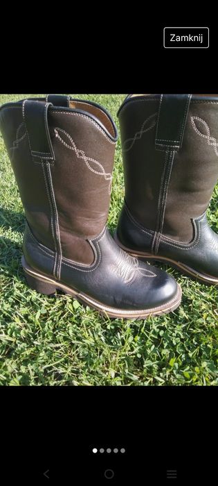 Kowbojki 40/41 skóra licowa
