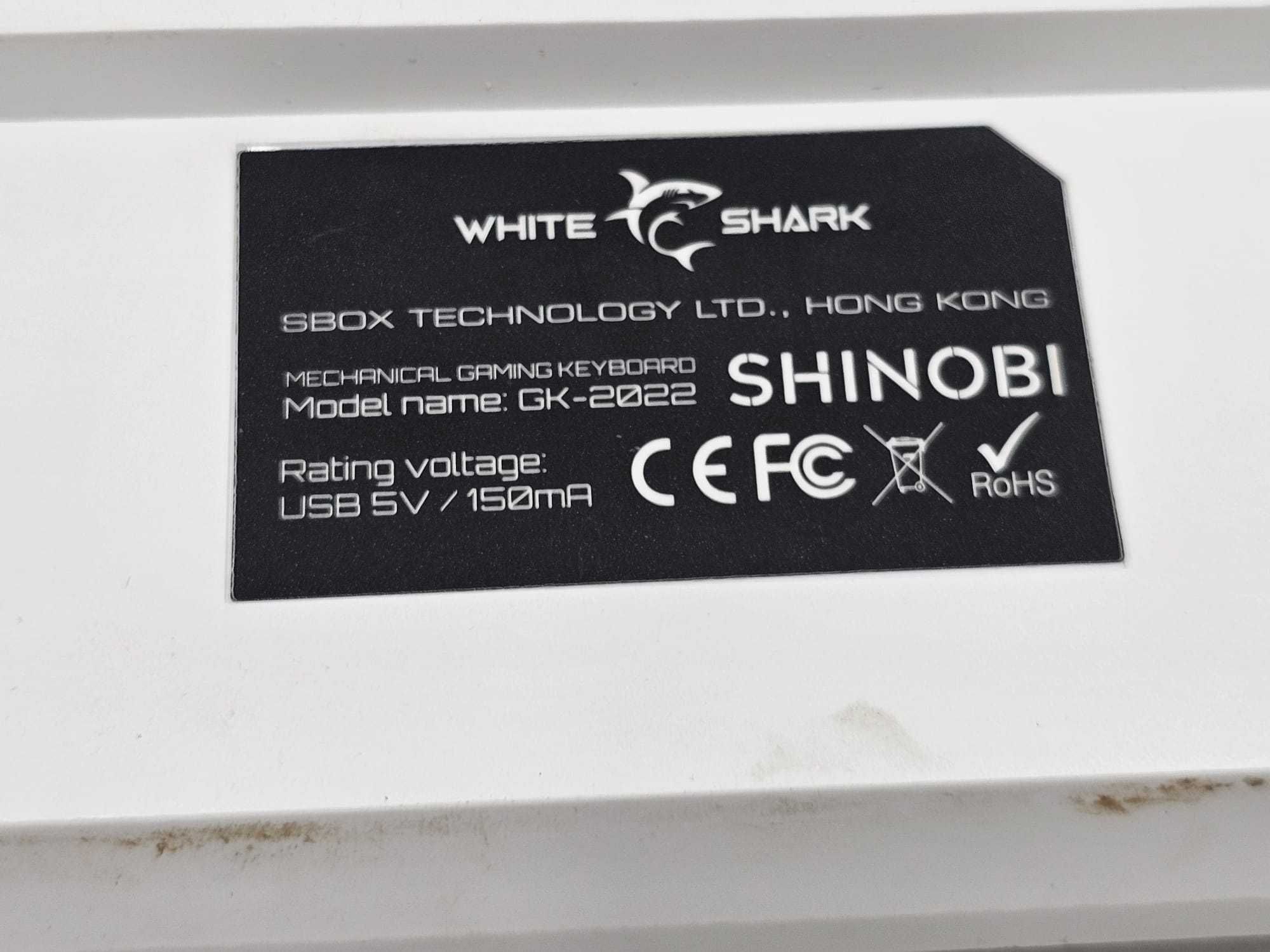 White Shark Shinobi GK-2022 klawiatura mechaniczna gamingowa