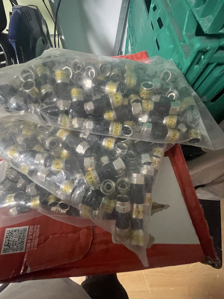 Fichas RG6 pack 100 unidades