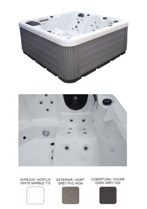 Spa Jacuzzi 2x2  valor 5.685,00€  Mergulho Salgado .pt