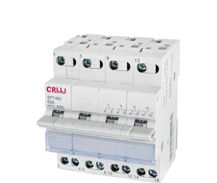 Перемикач напруги 2-0-1, 4P, 63A, 14kW, 50Hz