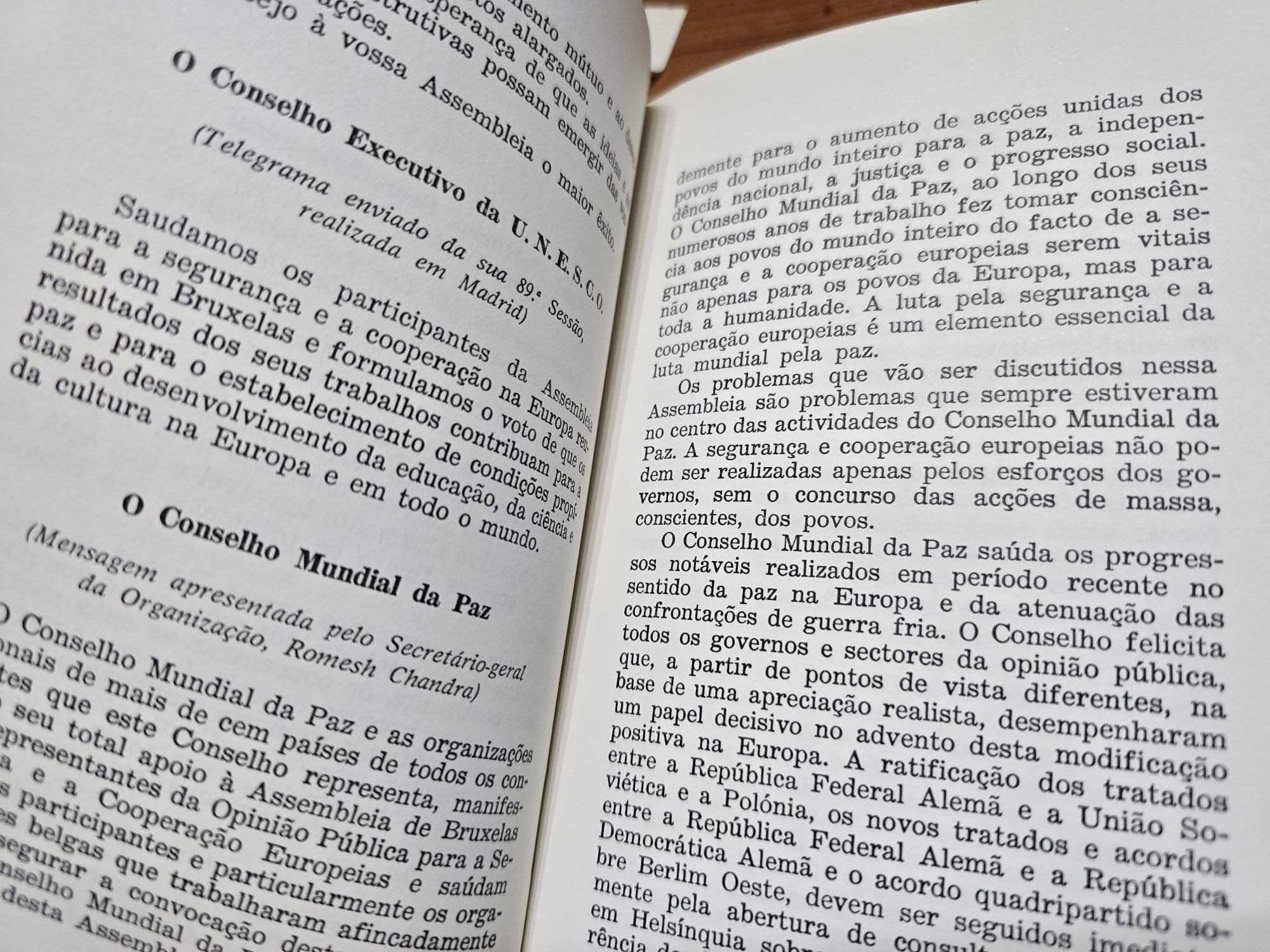 A Segurança e a Cooperação Europeias