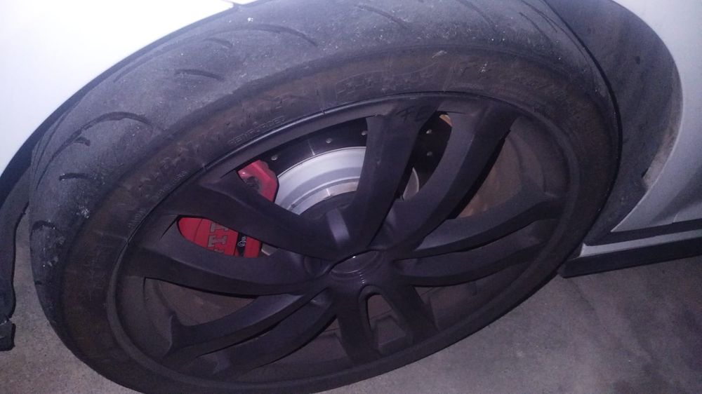 Jantes 18 5x112, com pneus semi-slicks