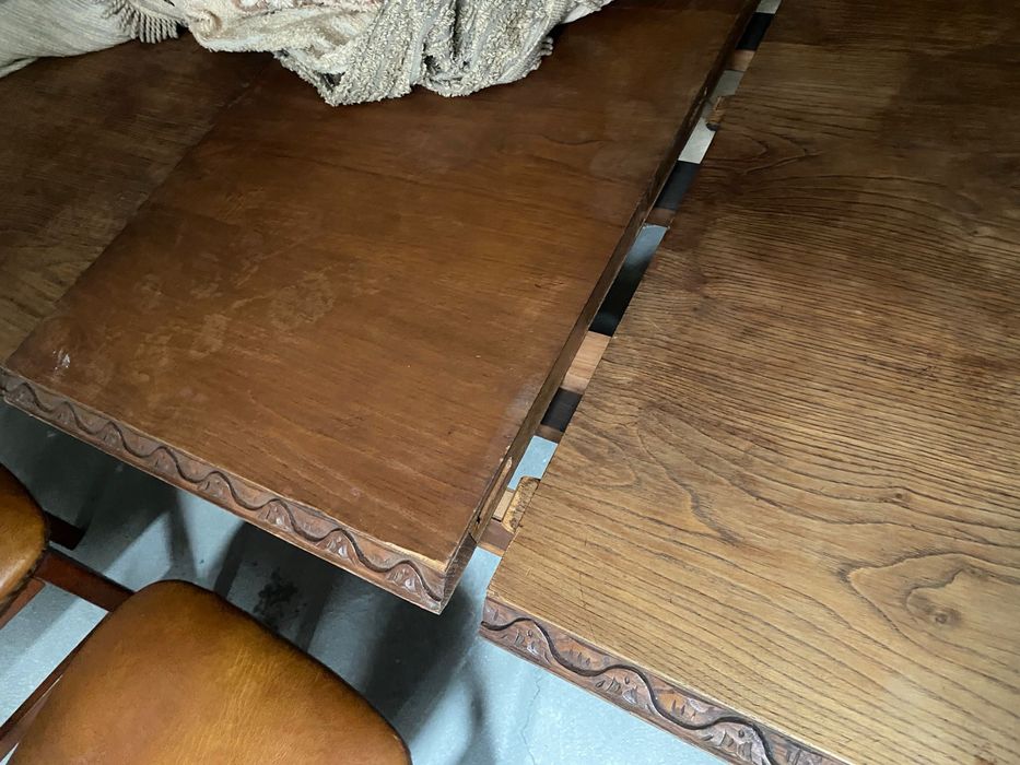 Conjunto mesa em carvalho