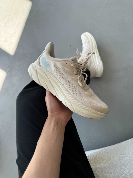 Кросівки Hoka Clifton 8 Beige premium