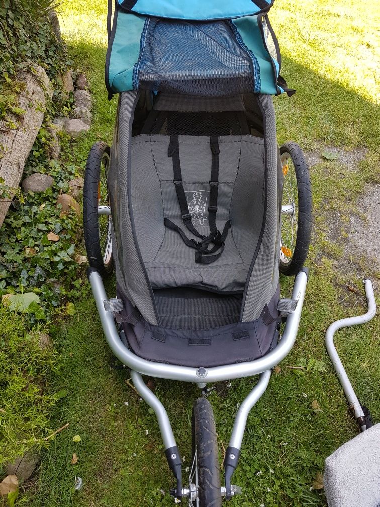 Croozer kid for 1 przyczepka rowerowa riksza wózek biegowy  3w1
