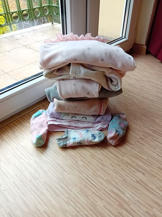 Zimowe grube ubrania dla dziewczynki 5-6 lat