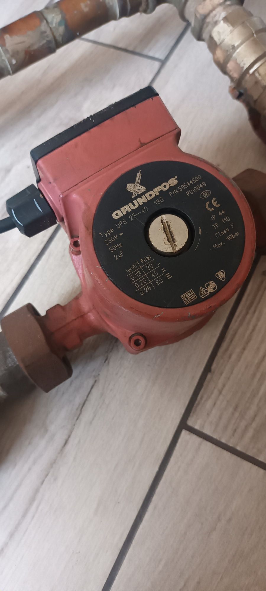 Pompa Grundfos wraz z obejściem
