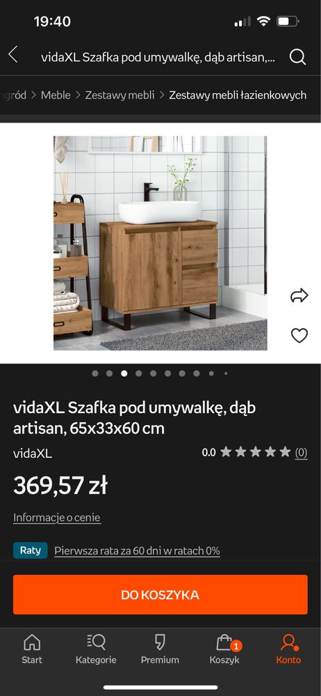 Sprzedam szafkę pod umywalkę