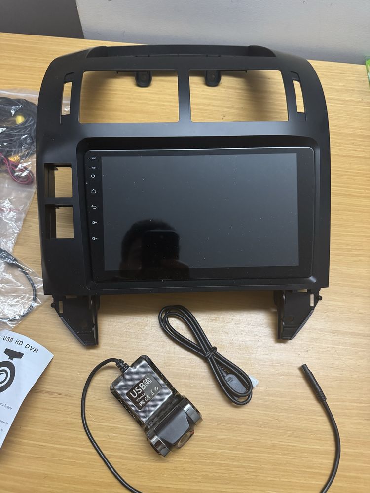 Rádio Android QLED + 2 Câmaras + Microfone