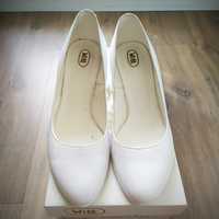 Buty białe ślubne WITT nieużywane rozm 37model 105