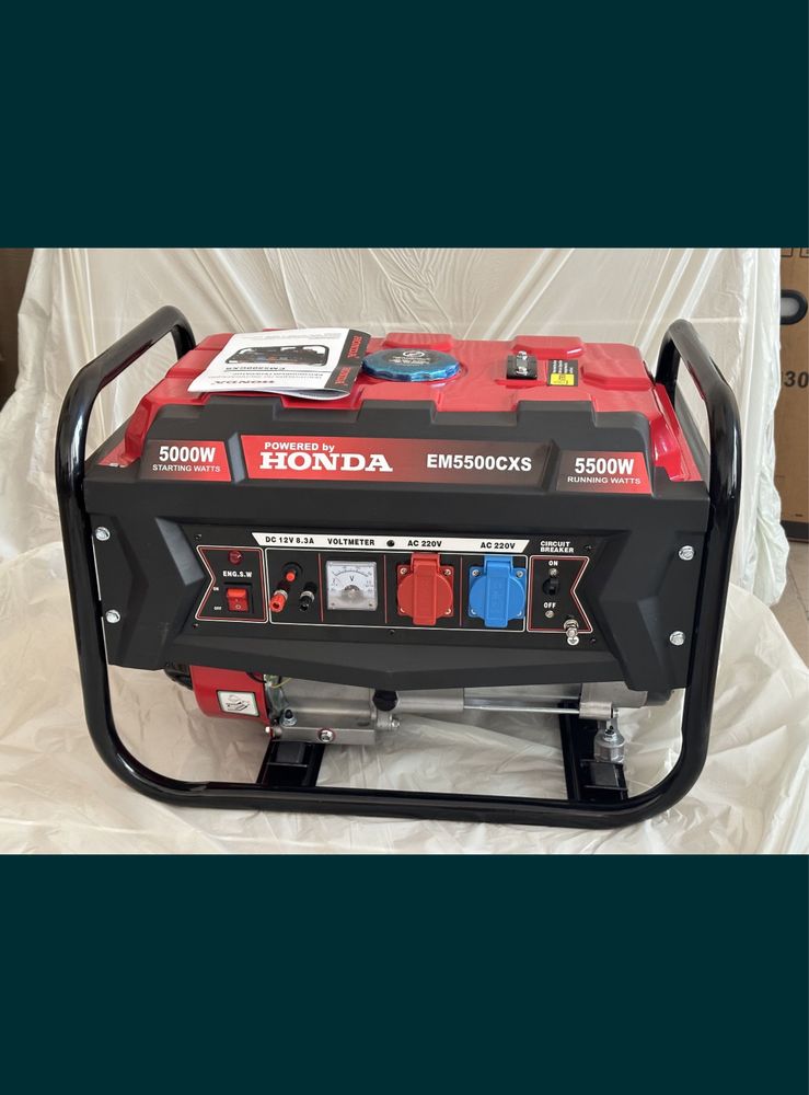 5.5 кВт ГАЗ БЕНЗИН Honda EM 5500 генератор бензиновый + на газе (газу)