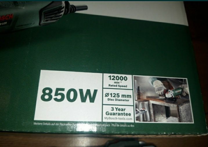 Szlifierka kątowa Bosch 125mm PWS 850-125 boszka flex nie Makita Hilti