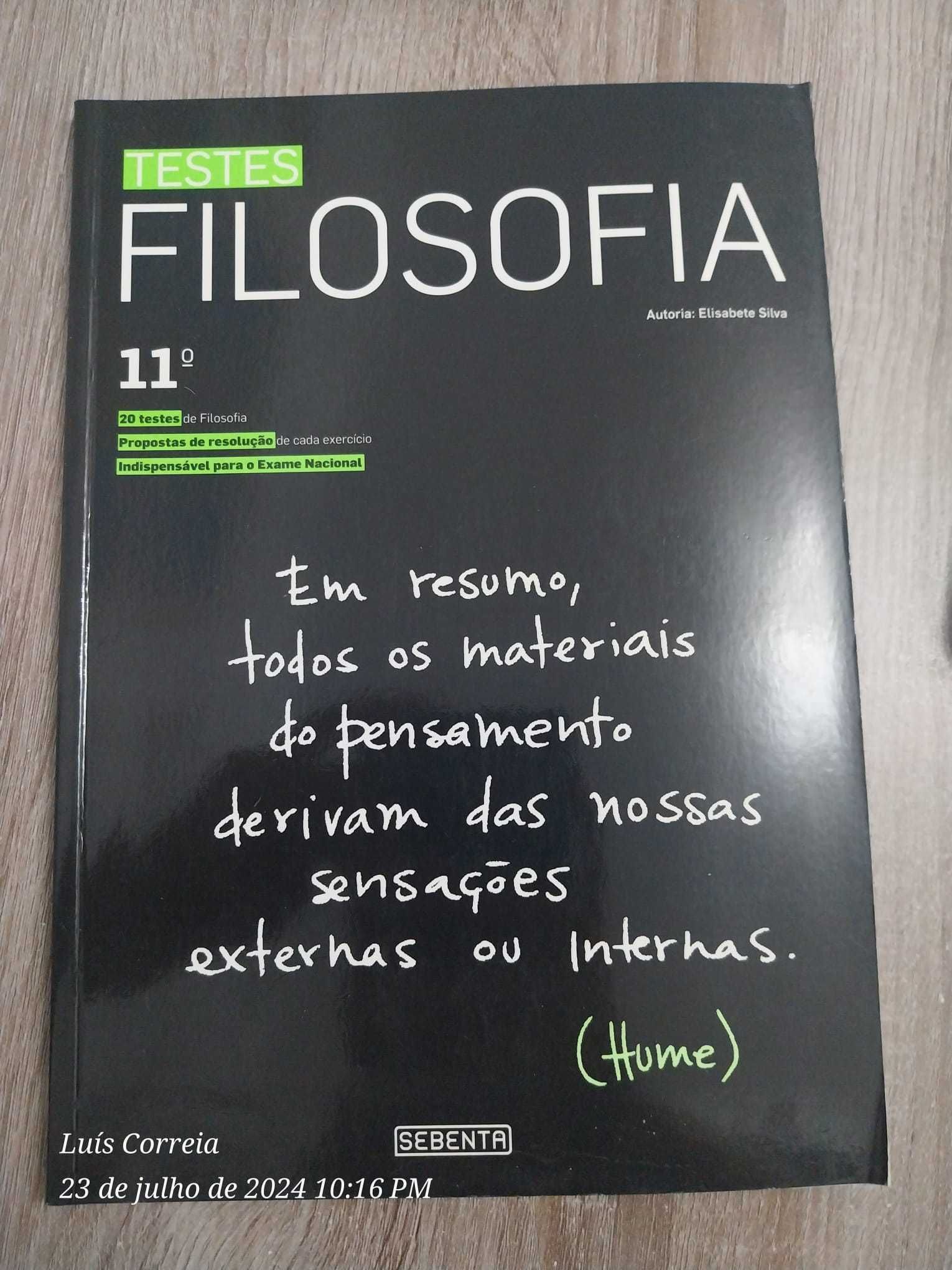 Essencial e Testes Filosofia 11º ano