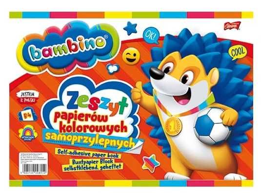 BAMBINO zeszyt PAPIERÓW Kolorowych B4 samoprzylepne