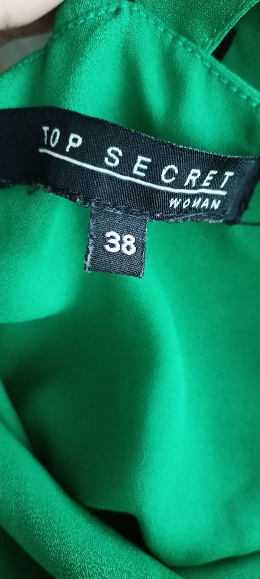 Top Sercet zielona sukienka rM