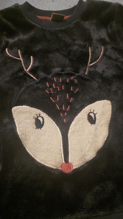 Czarna bluza dziewczęca 110