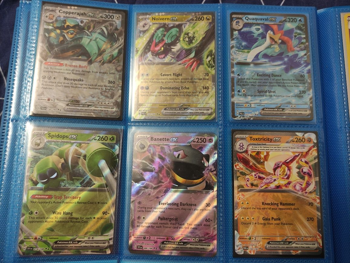 Zestaw 6 oryginalnych kart pokemon tcg ex