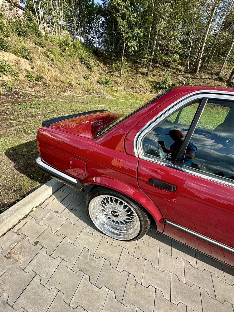1987 BMW E30 325e, Karmin Red, BBS RS, zamiana Jeep X5