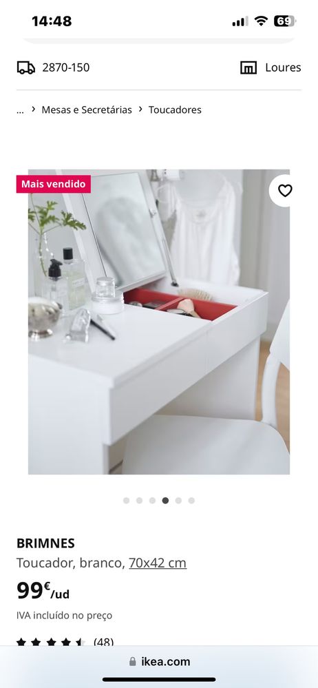 Aparador completamente novo da Ikea, ja montada