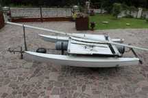 Katamaran Hobie Cat 14, komplet z przyczepą uniwersalną