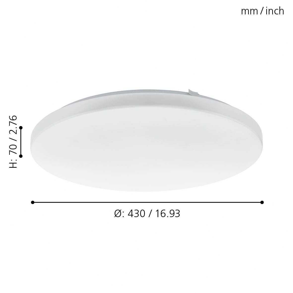 lampa ścienna / sufitowa Plafon LED 43cm 3000K