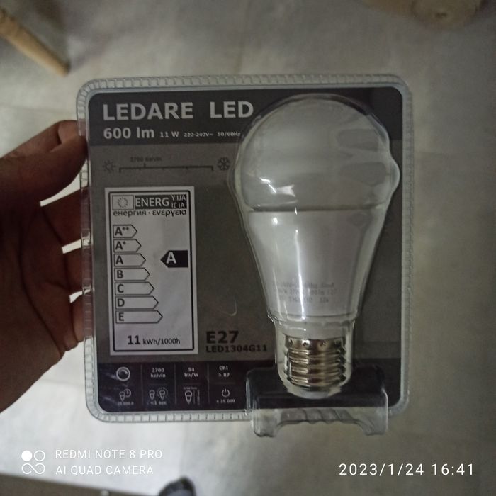 Żarówka LED ledare Ikea E27 600 lm