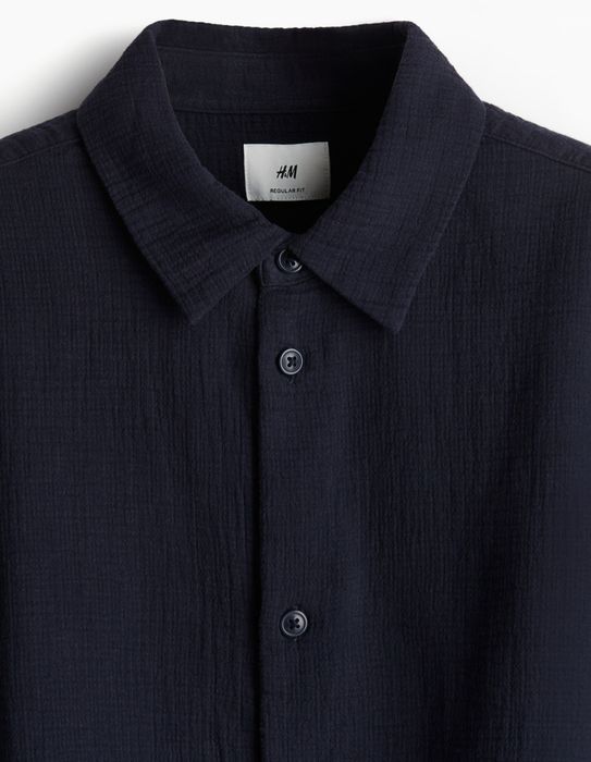 Granatowa koszula męska H&M M