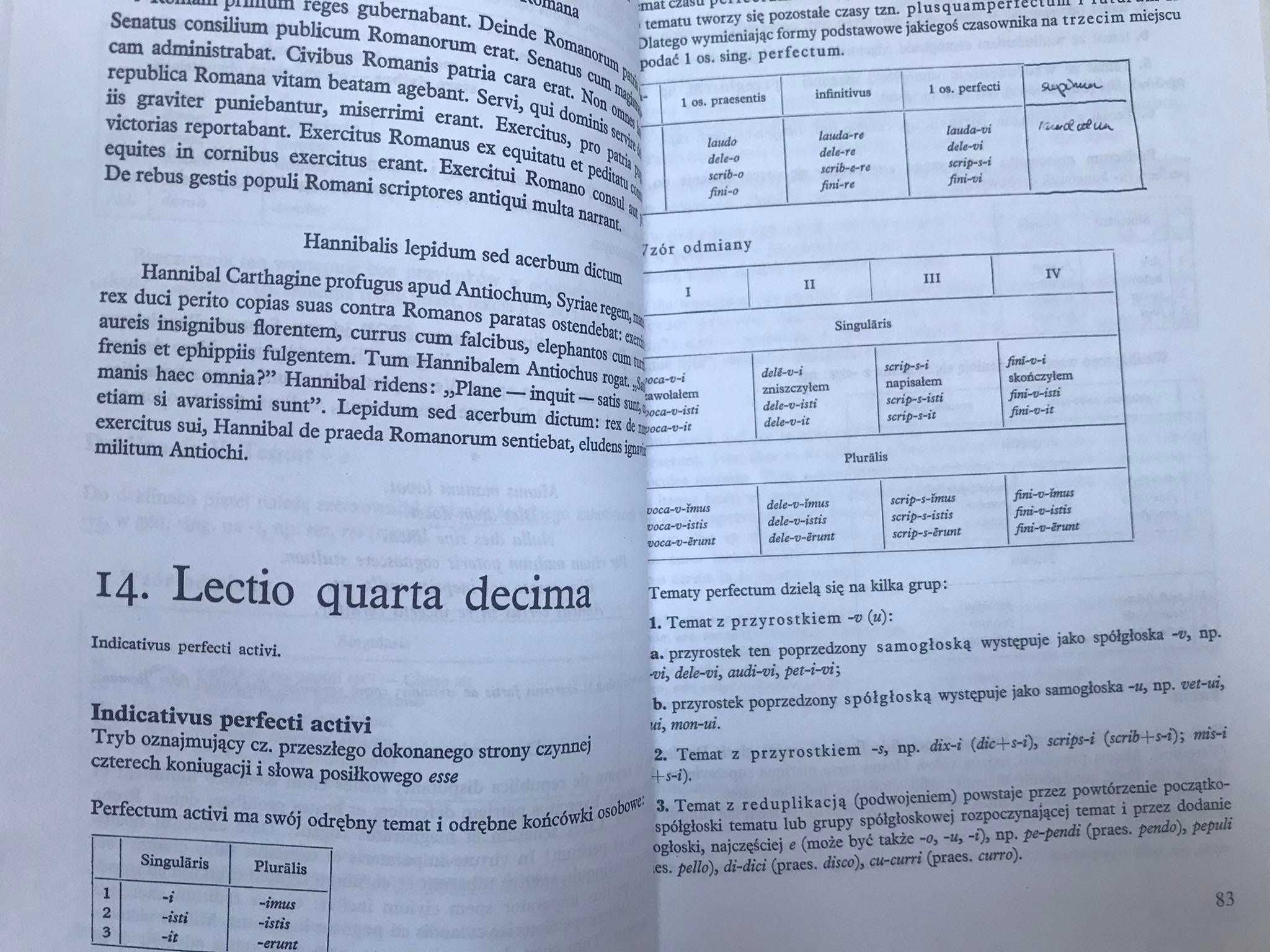 Język Łaciński Podręcznik dla lektoratów szkół wyższych