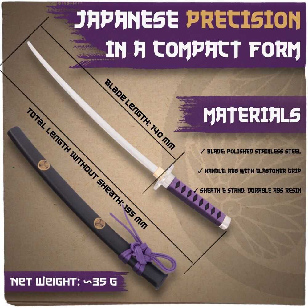 Japońska Katana Tokugawa Nożyk do Listów ze Stojakiem KT-22I